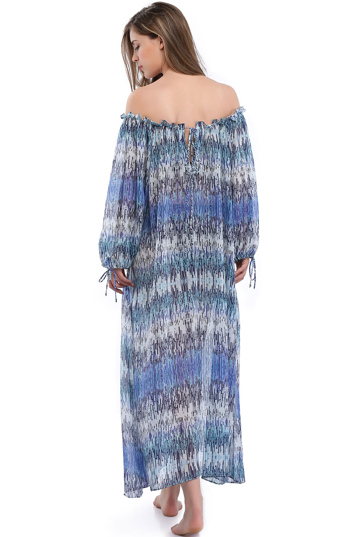 F4660 beach floral long Dress